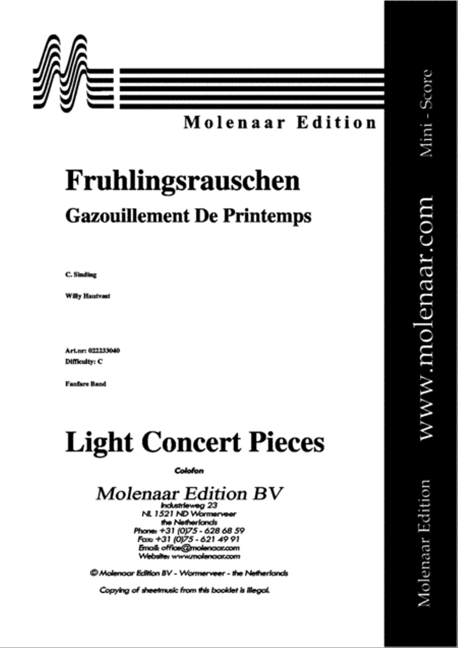 Fruhlingsrauschen Fanfare Band scores gallery preview page 2