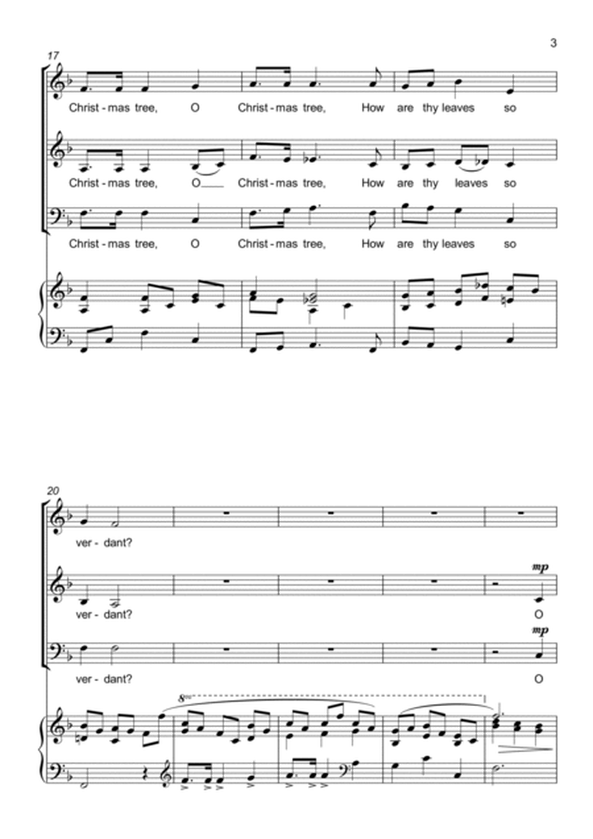 O Christmas Tree (O Tannenbaum) - Three part Choir - SAB - Mixed Voices image number null