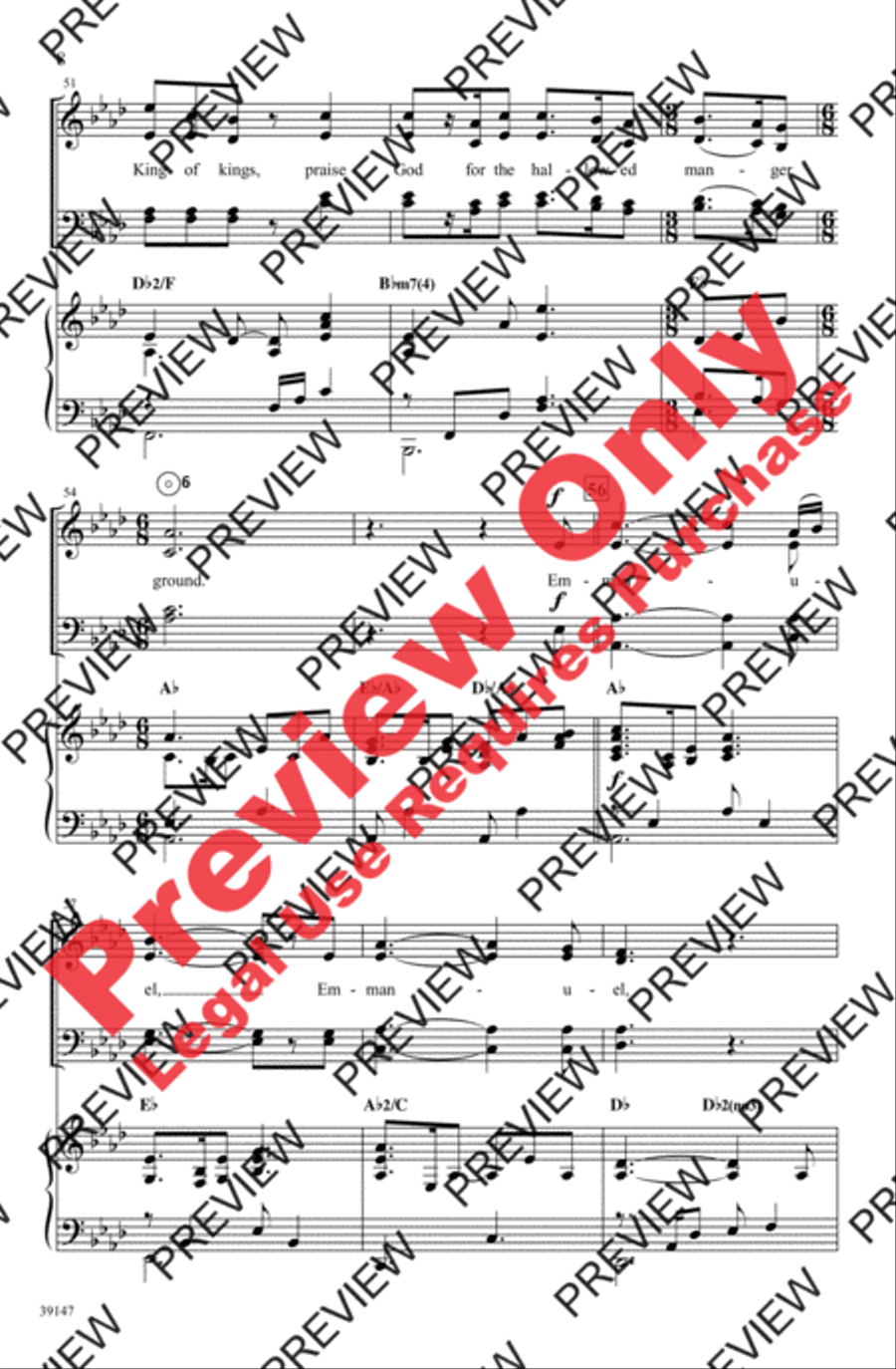 Emmanuel 4-Part scores gallery preview page 8