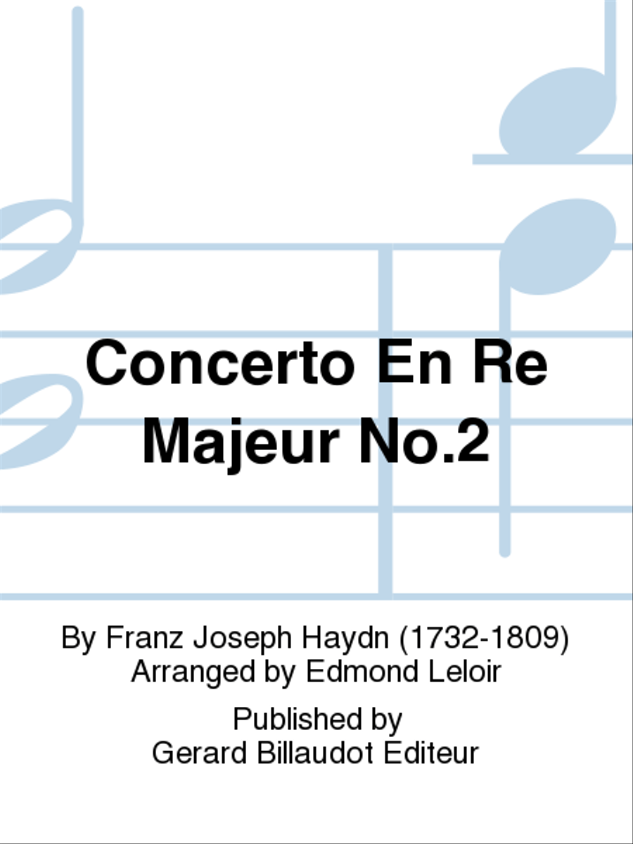Concerto En Re Majeur No. 2 School and Community scores gallery preview page 1
