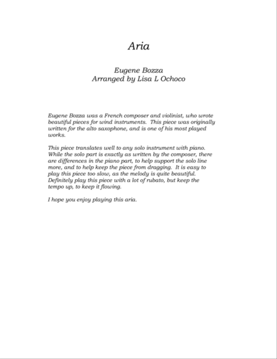 Aria Flute Solo scores gallery preview page 4