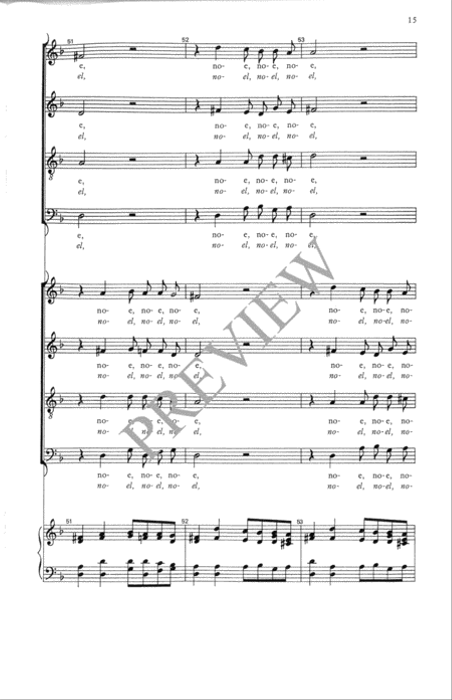 Hodie nobis coelorum Rex 4-Part scores gallery preview page 16