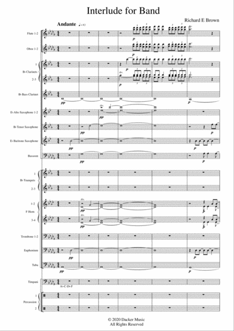 Interlude for Band Interlude for Band Concert Band scores gallery preview page 3
