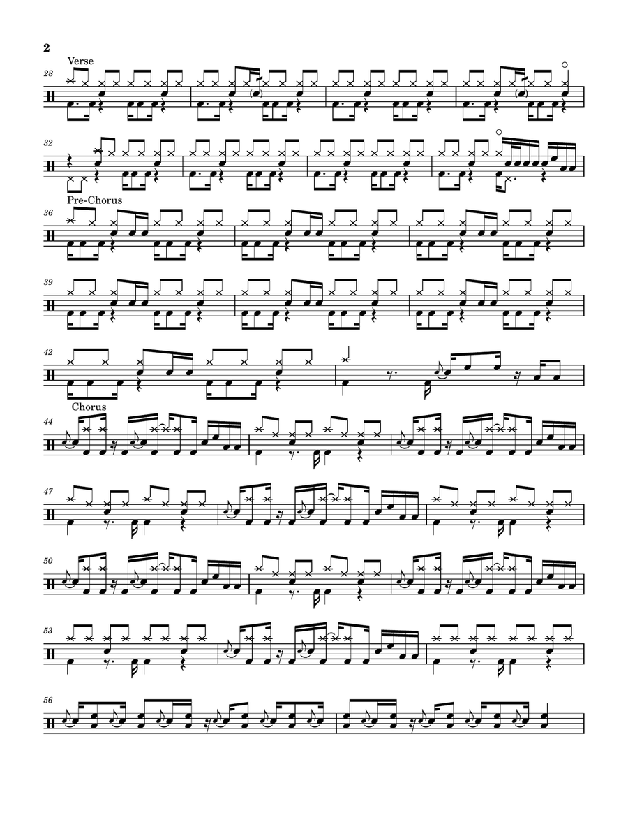 Lights Out Lights Out Drum Set scores gallery preview page 2