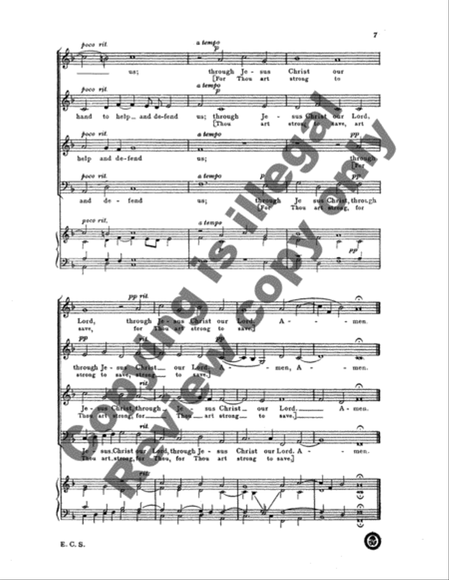 Almighty And Everlasting God 4-Part scores gallery preview page 8