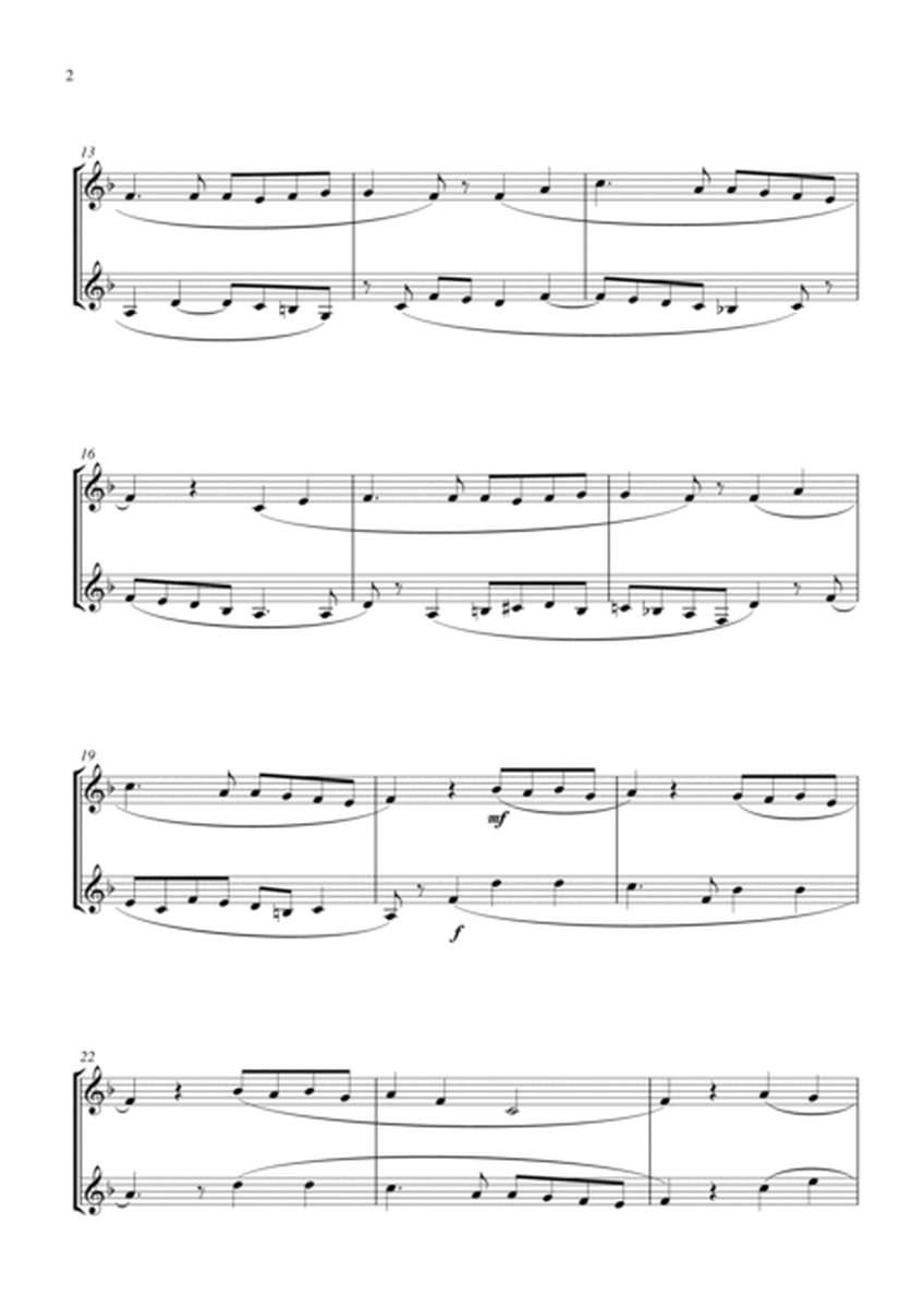 Once In Royal David's City (for clarinet (Bb) duet, suitable for grades 2-6) image number null