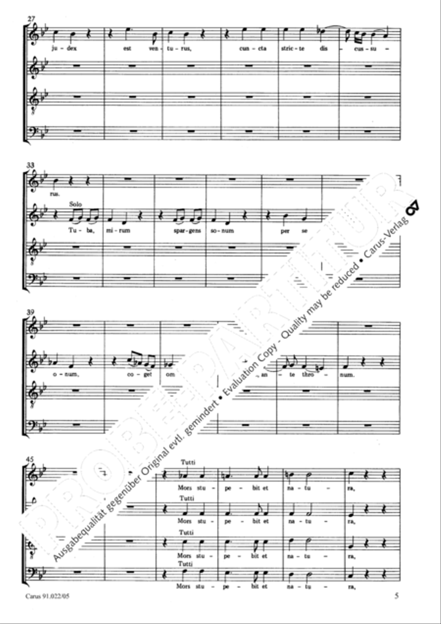 Requiem in B Requiem in B 4-Part scores gallery preview page 6