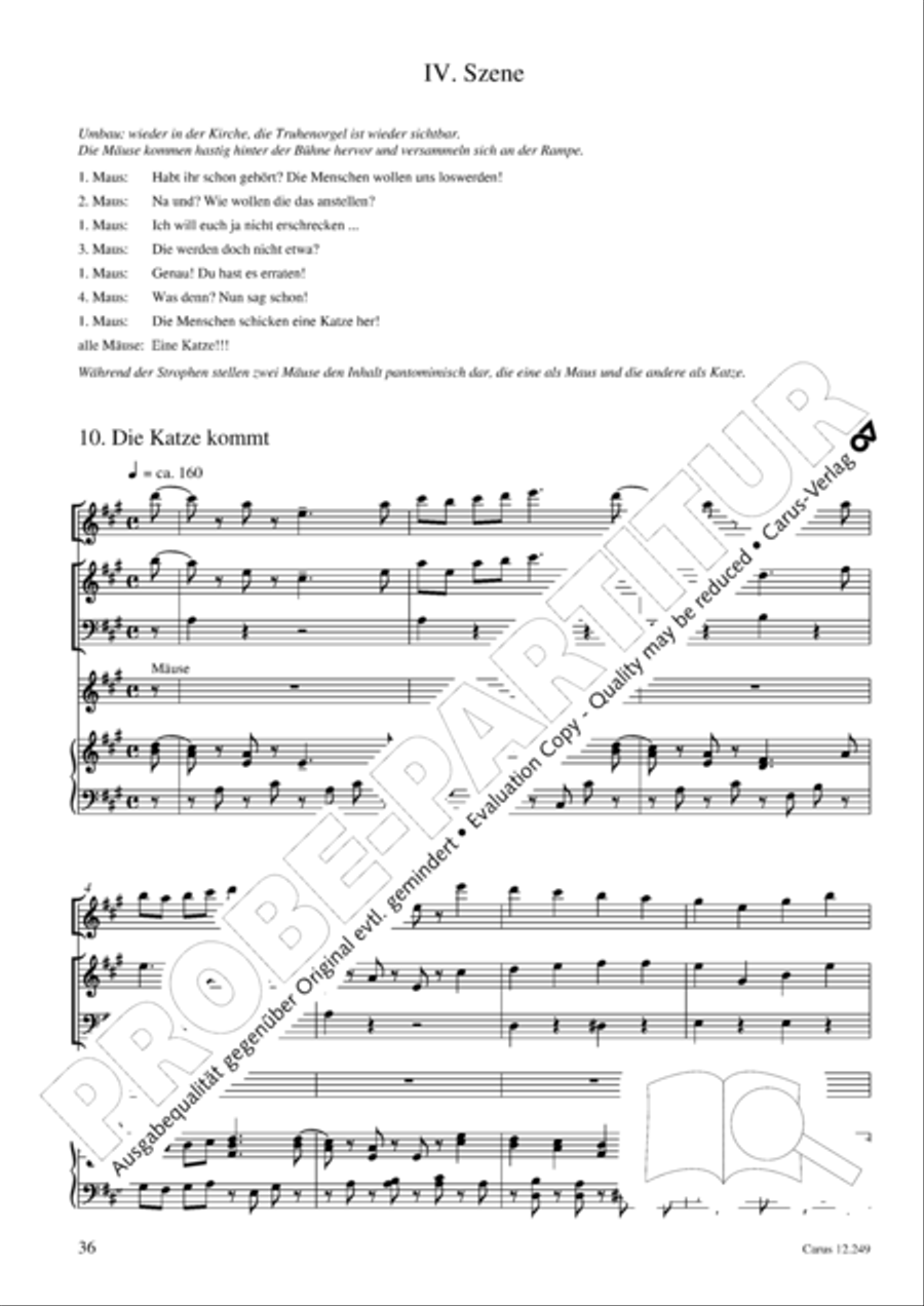 Mause in der Michaelskirche 4-Part scores gallery preview page 37