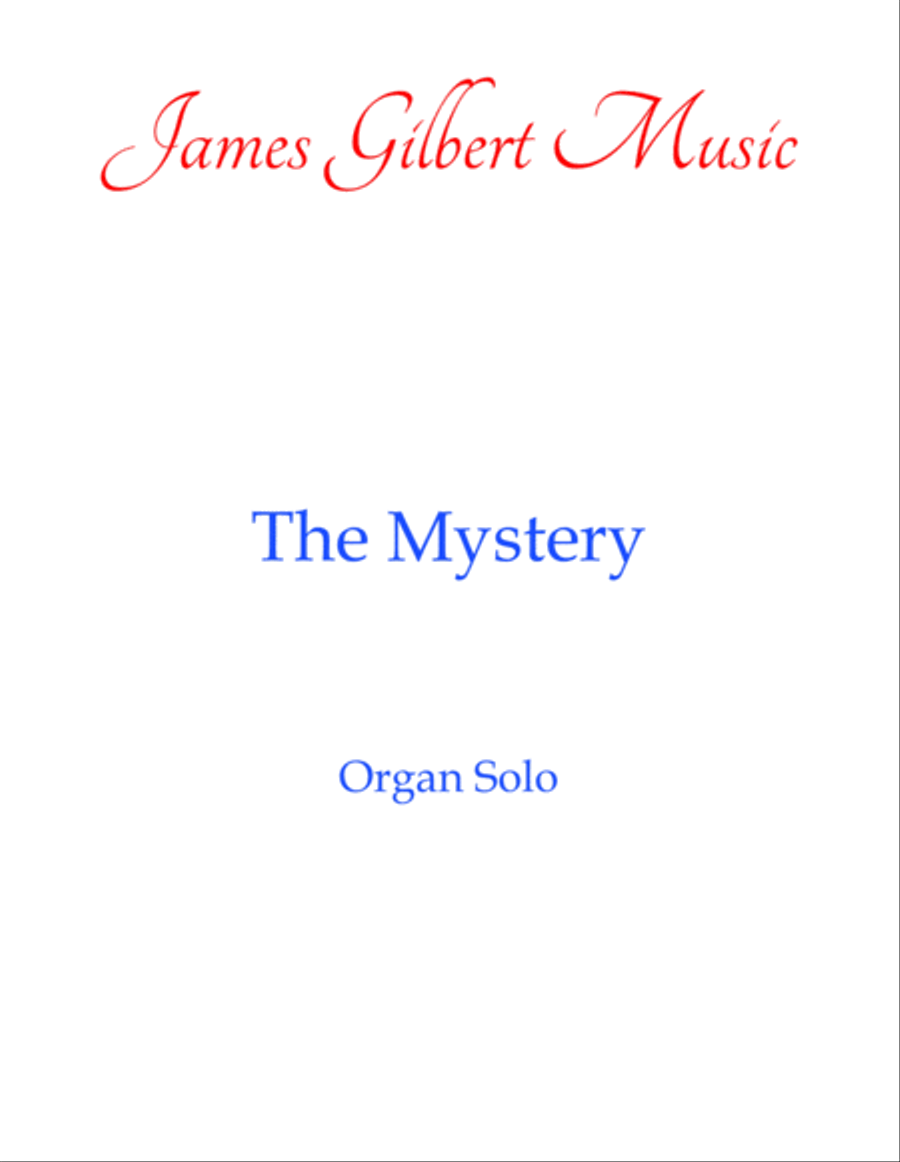 The Mystery Organ Solo scores gallery preview page 1