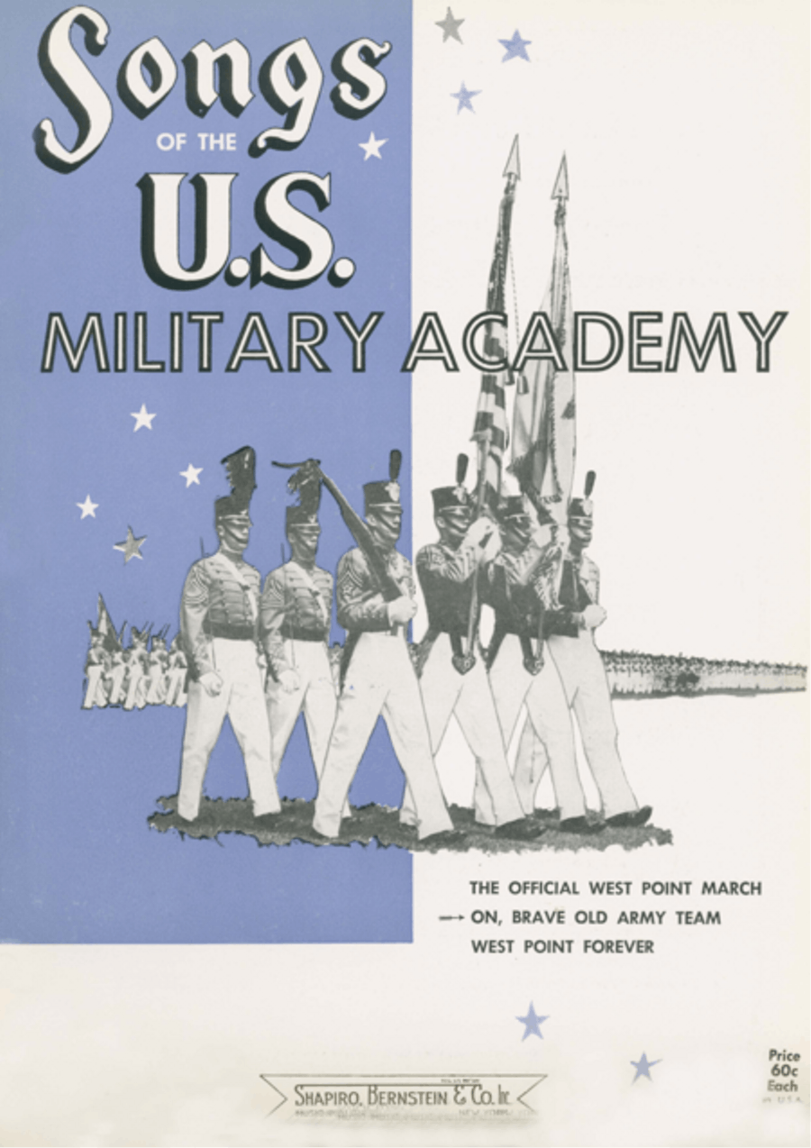 On, Brave Old Army Team (West Point Football Song) Voice scores gallery preview page 1