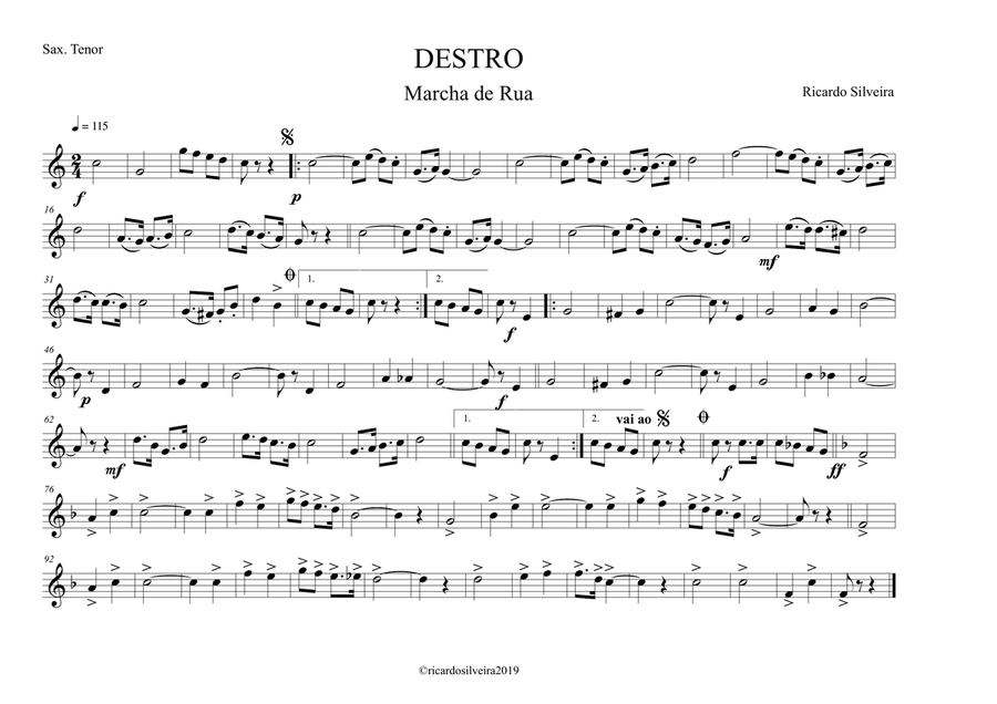 Destro Marching Band scores gallery preview page 6