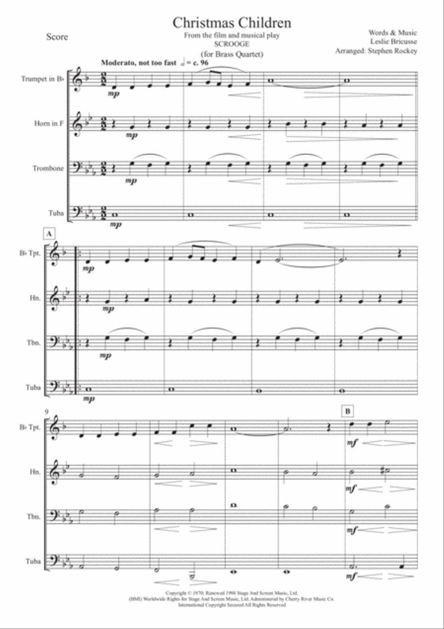 Christmas Children Brass Ensemble scores gallery preview page 3
