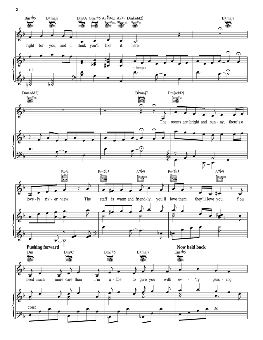 Red's Dilemma (Can I Really Leave You Here?) Piano, Vocal, Guitar scores gallery preview page 2