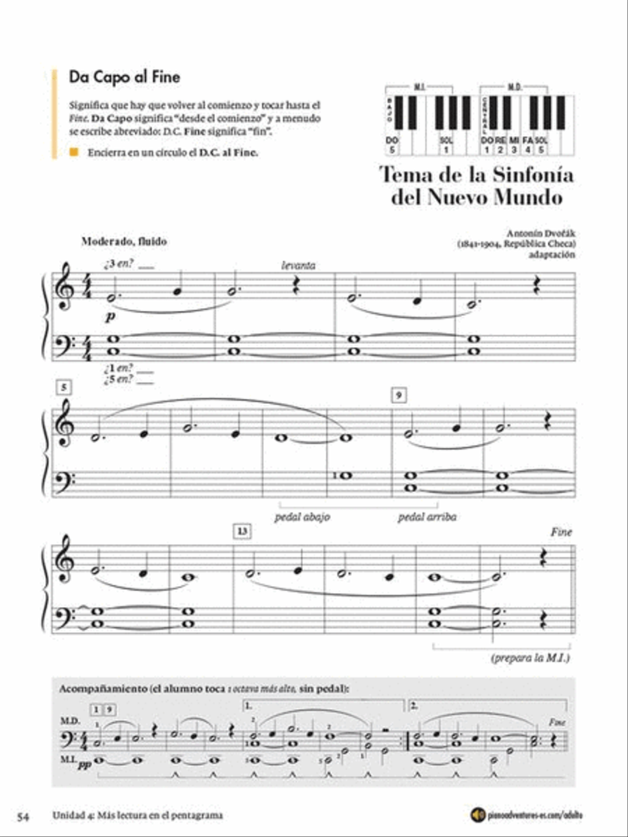Adultos Piano Adventures Libro 1 Piano Method scores gallery preview page 5