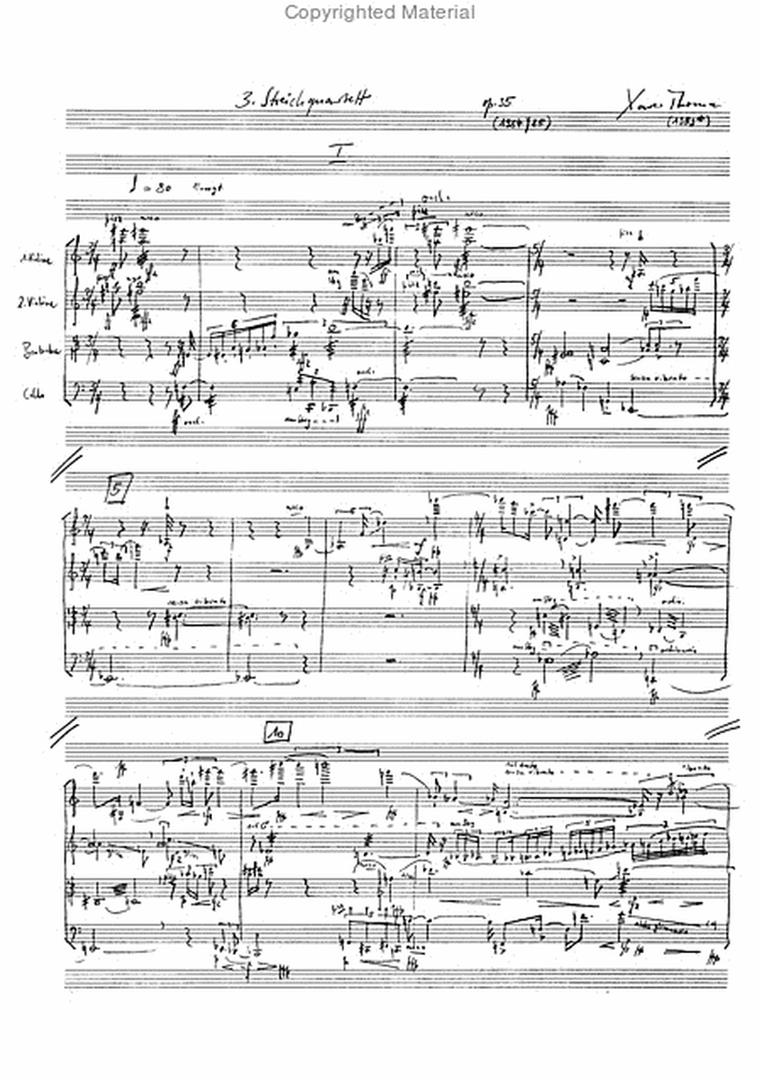 Streichquartett Nr. 3 op. 35 (1984/85)