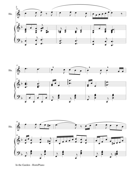 3 INSPIRATIONAL HYMNS, SET II (Duets for Horn in F & Piano) image number null