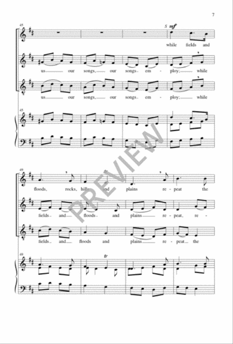 Joy to the World 4-Part scores gallery preview page 8