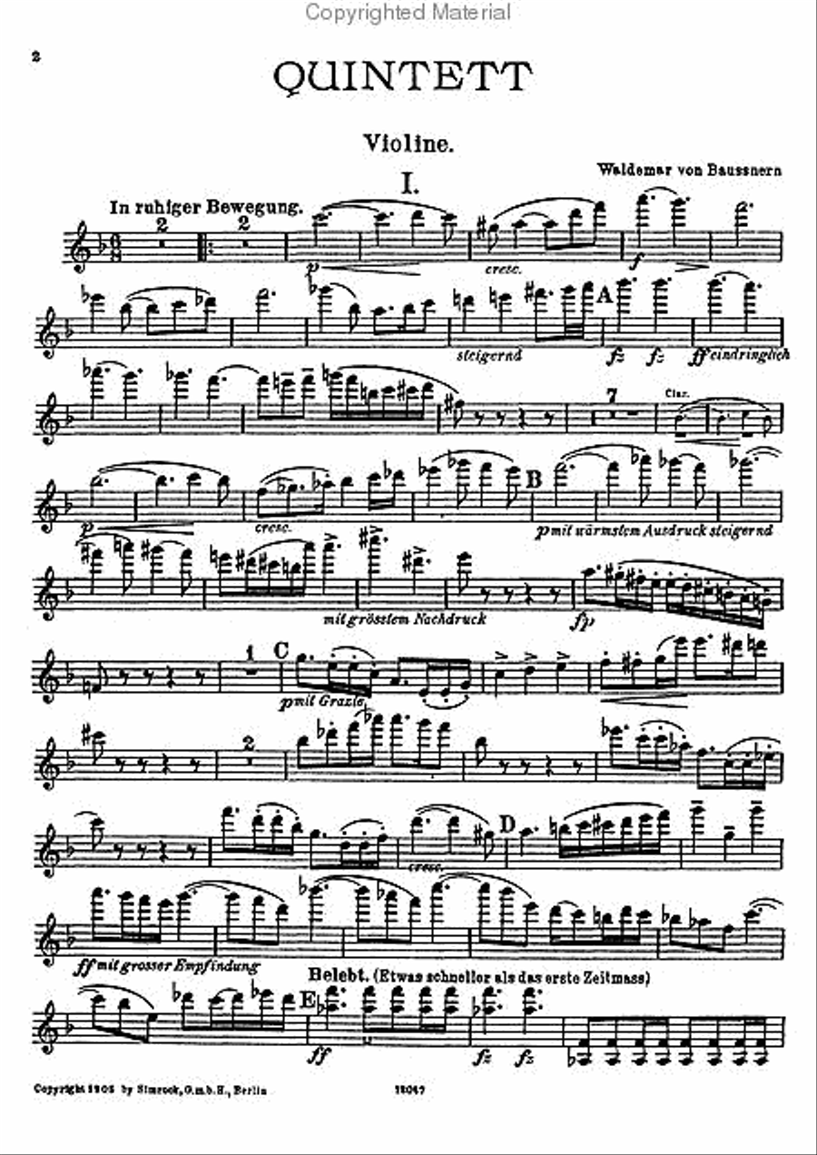Quintet A Clarinet scores gallery preview page 4