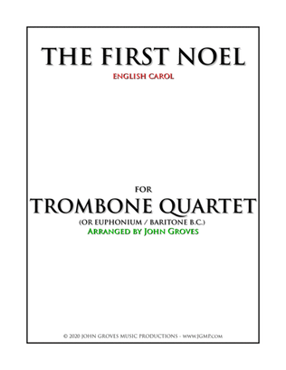 Book cover for The First Noel - Trombone Quartet