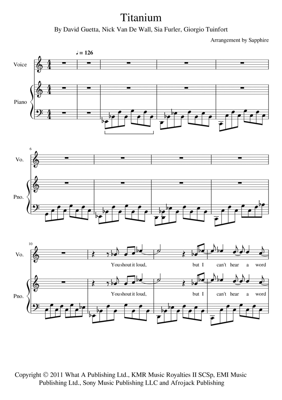 Titanium Voice scores gallery preview page 1