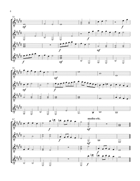 Drewrie's Accordes (Guitar Quartet) - Score and Parts image number null