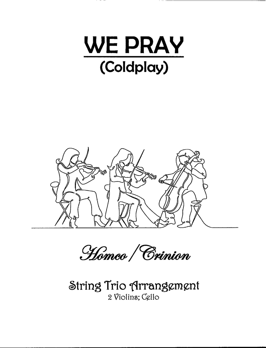 We Pray String Trio scores gallery preview page 1