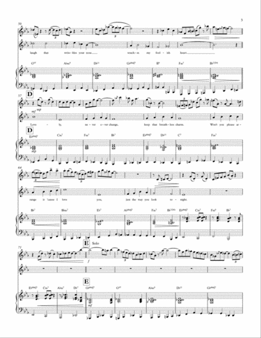 The Way You Look Tonight Soprano Saxophone scores gallery preview page 3