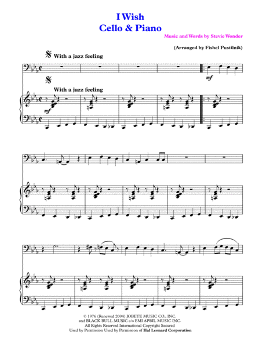 I Wish Piano scores gallery preview page 2