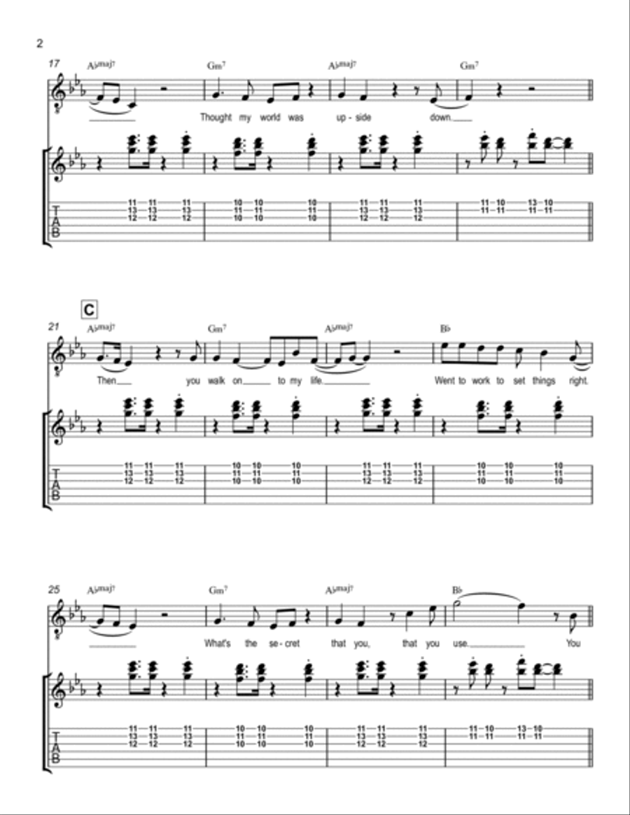You Made Me Believe In Magic Electric Guitar scores gallery preview page 2
