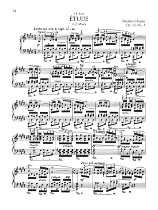 Etude in E Major, Op. 10, No. 3