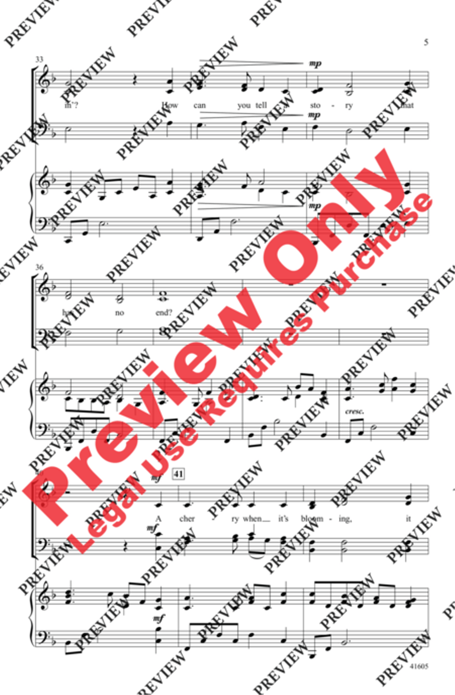 I Gave My Love a Cherry - SoundTrax CD (CD only) Choir scores gallery preview page 5