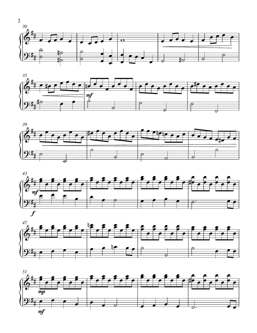 The Wailing Wall The Wailing Wall Piano Solo scores gallery preview page 2