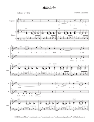 Alleluia (Mass of Peace and Justice) (Duet for Soprano and Alto solo)