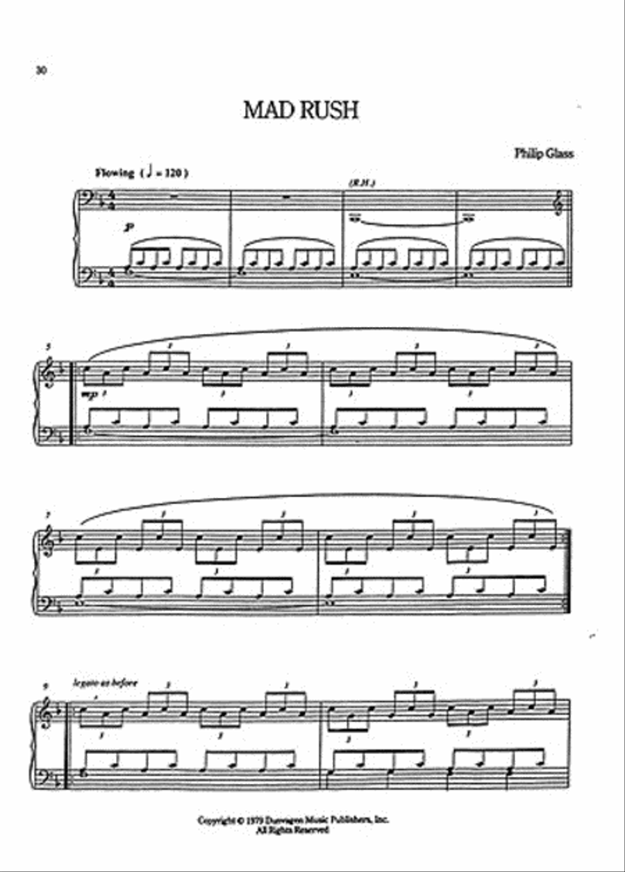 Mad Rush Organ scores gallery preview page 1