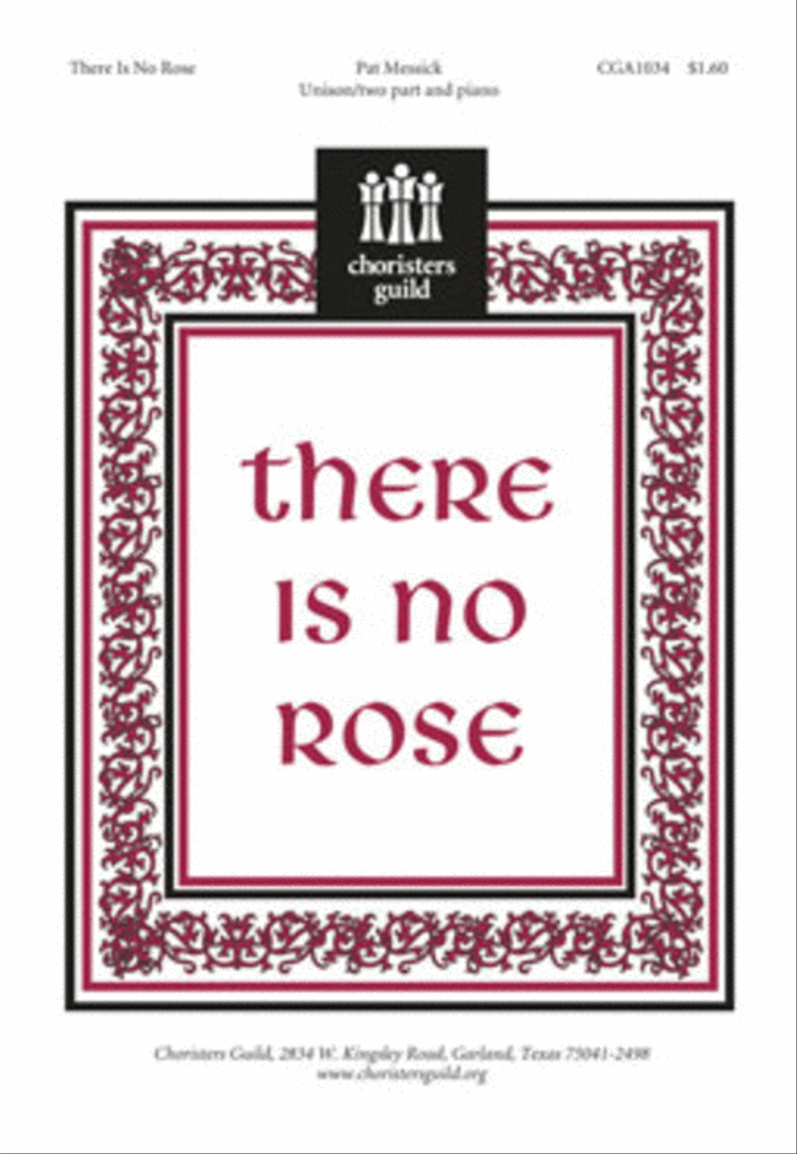 There Is No Rose Unison Choir scores gallery preview page 1