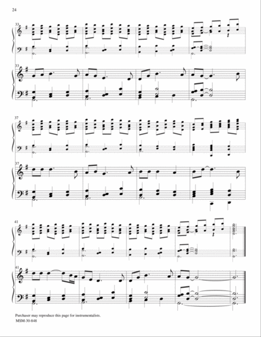 HOW CAN I KEEP FROM SINGING from Let Praises Ring, V3 5-Octaves scores gallery preview page 3