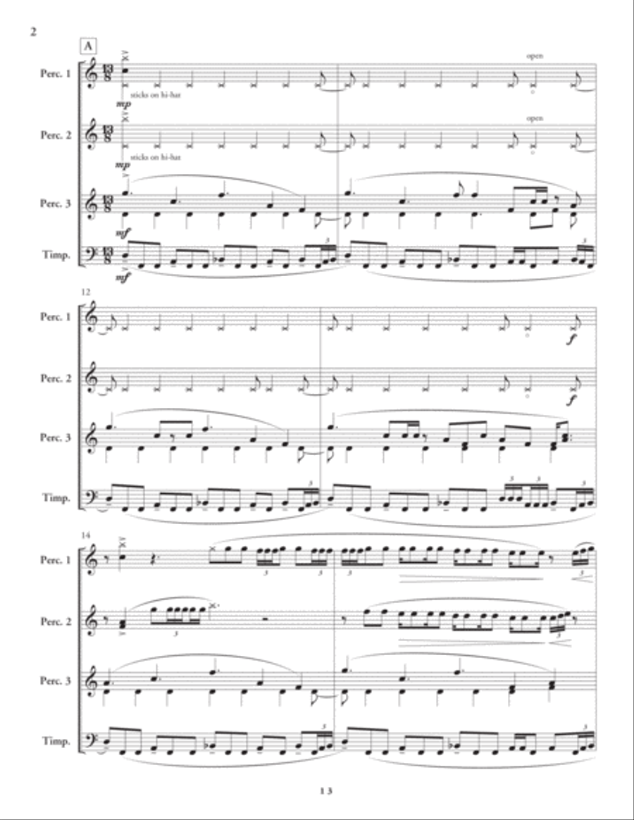 13 Percussion Ensemble scores gallery preview page 3