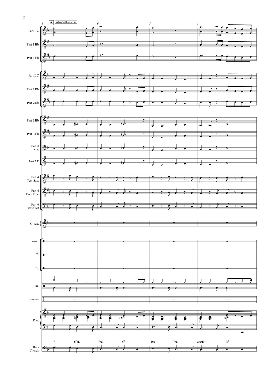Ave Maria (Flexible Instrumentation) Concert Band scores gallery preview page 5