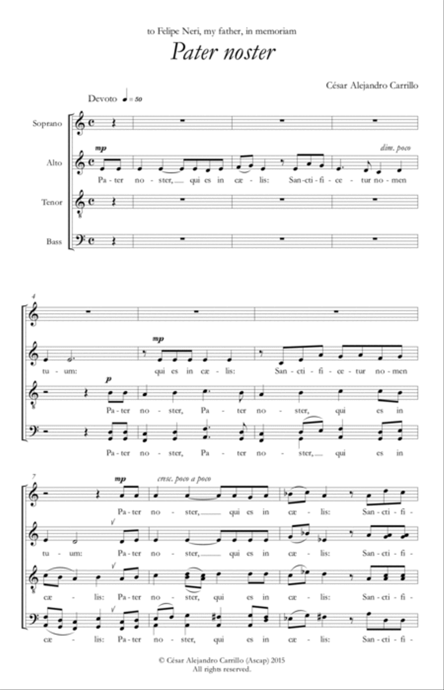 Pater noster Divisi scores gallery preview page 3