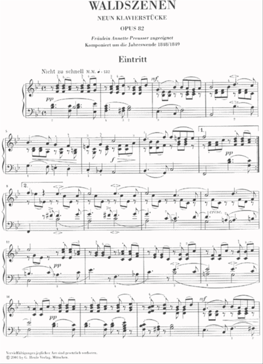 Forest Scenes Op. 82 Piano Solo scores gallery preview page 2