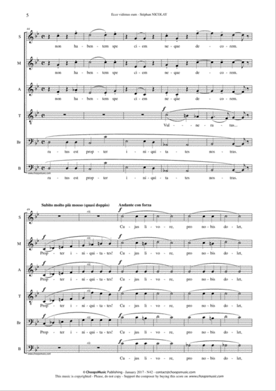 Ecce vidimus eum Divisi scores gallery preview page 6