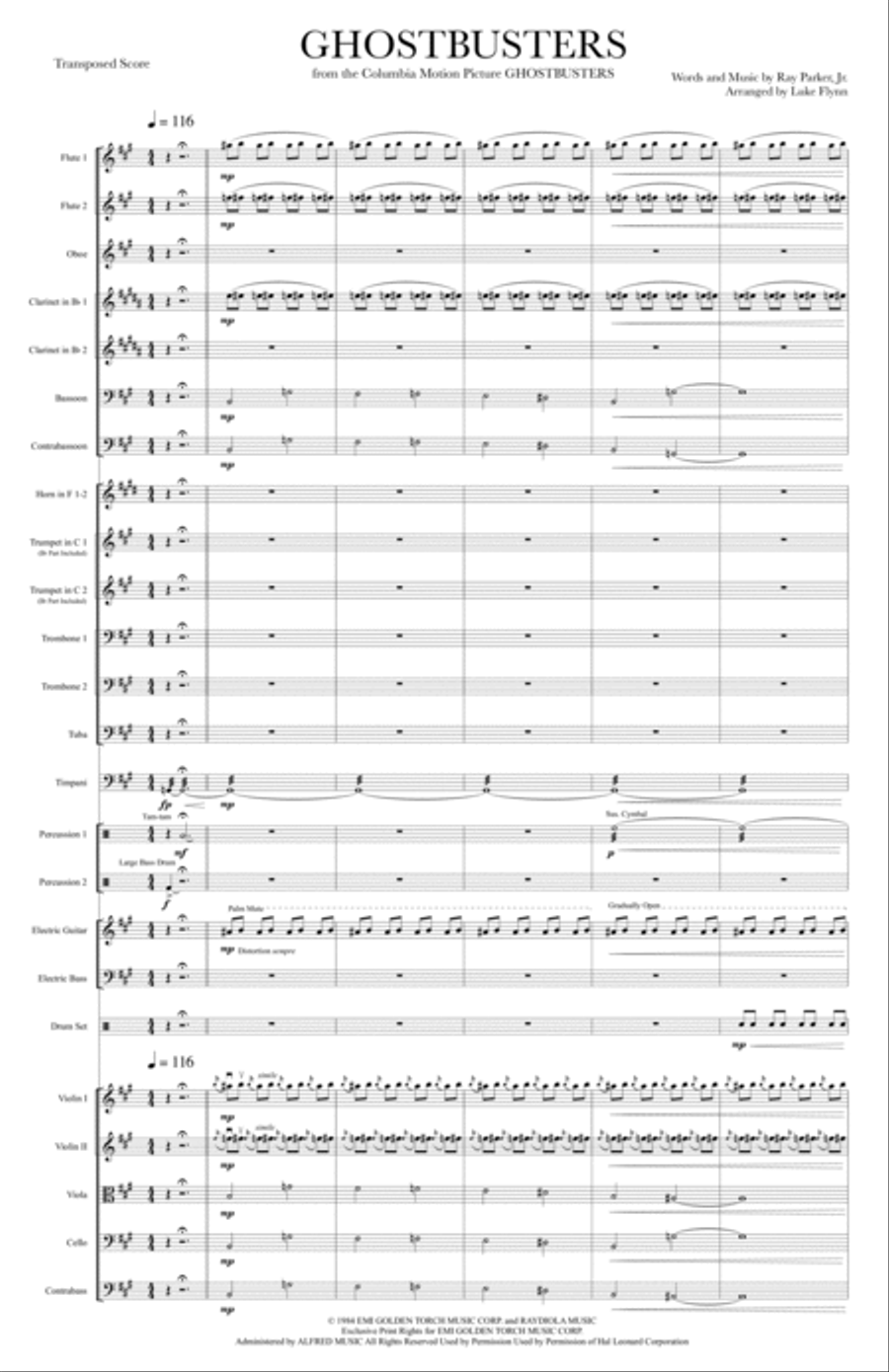 Ghostbusters Full Orchestra scores gallery preview page 3