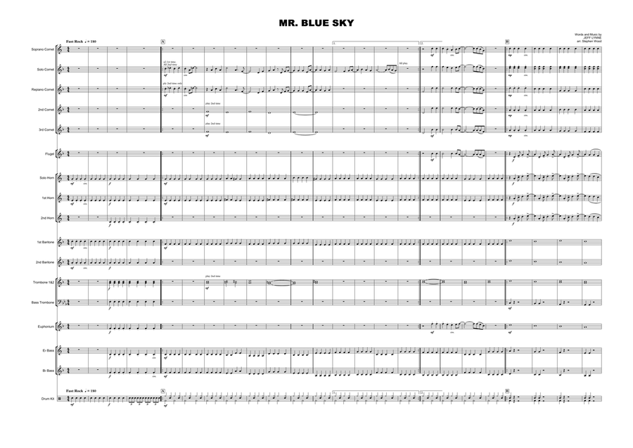 Mr. Blue Sky Brass Ensemble scores gallery preview page 1
