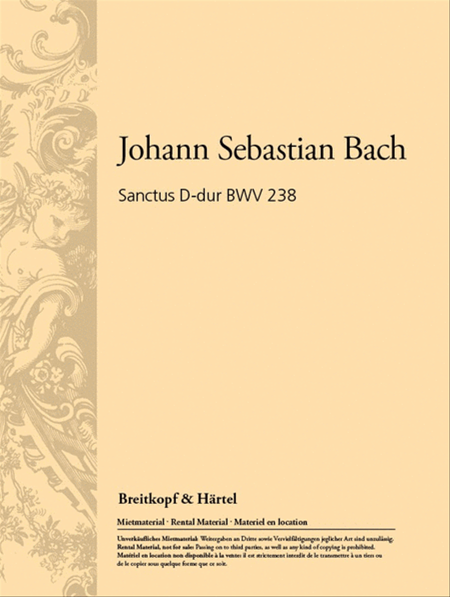 Sanctus in D major BWV 238 4-Part scores gallery preview page 1