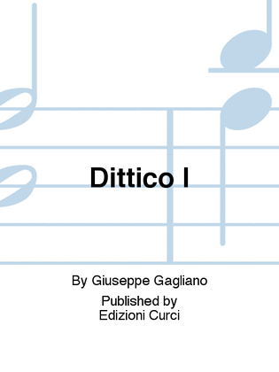 Book cover for Dittico I