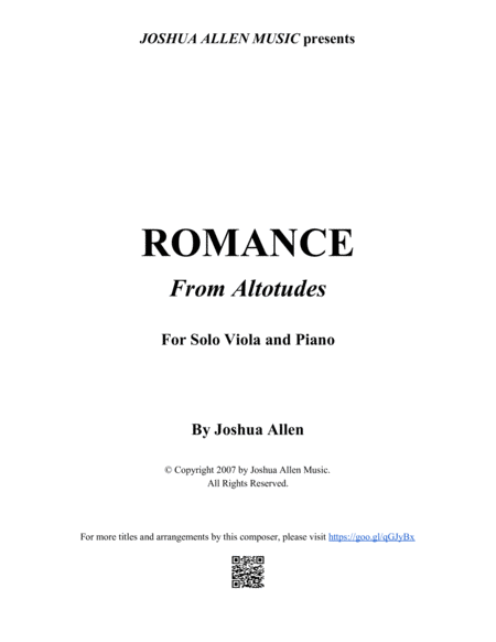 Romance for Viola and Piano image number null