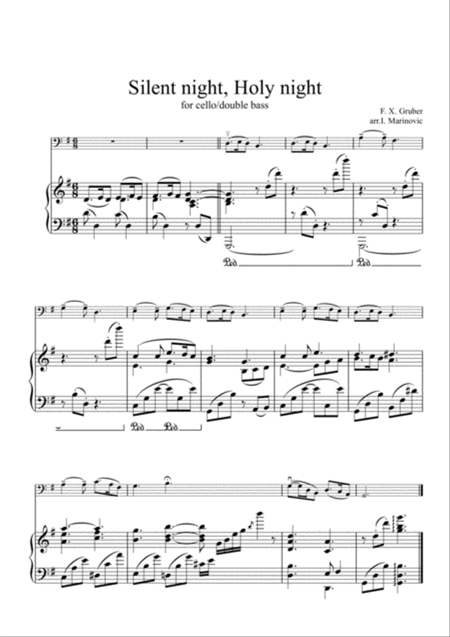 Silent night, Holy night Silent night, Holy night Small Ensemble scores gallery preview page 1