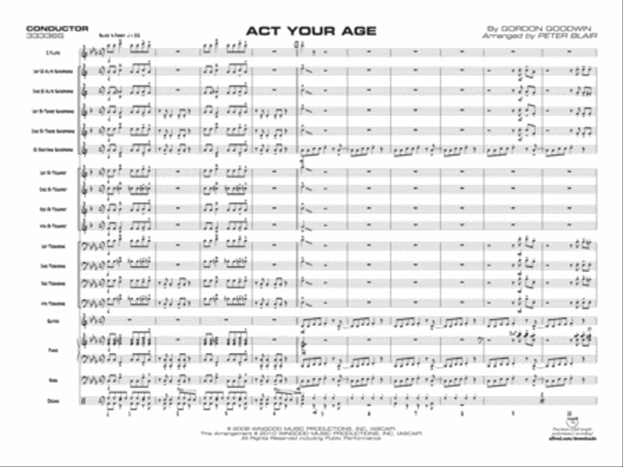 Act Your Age Jazz Ensemble scores gallery preview page 2