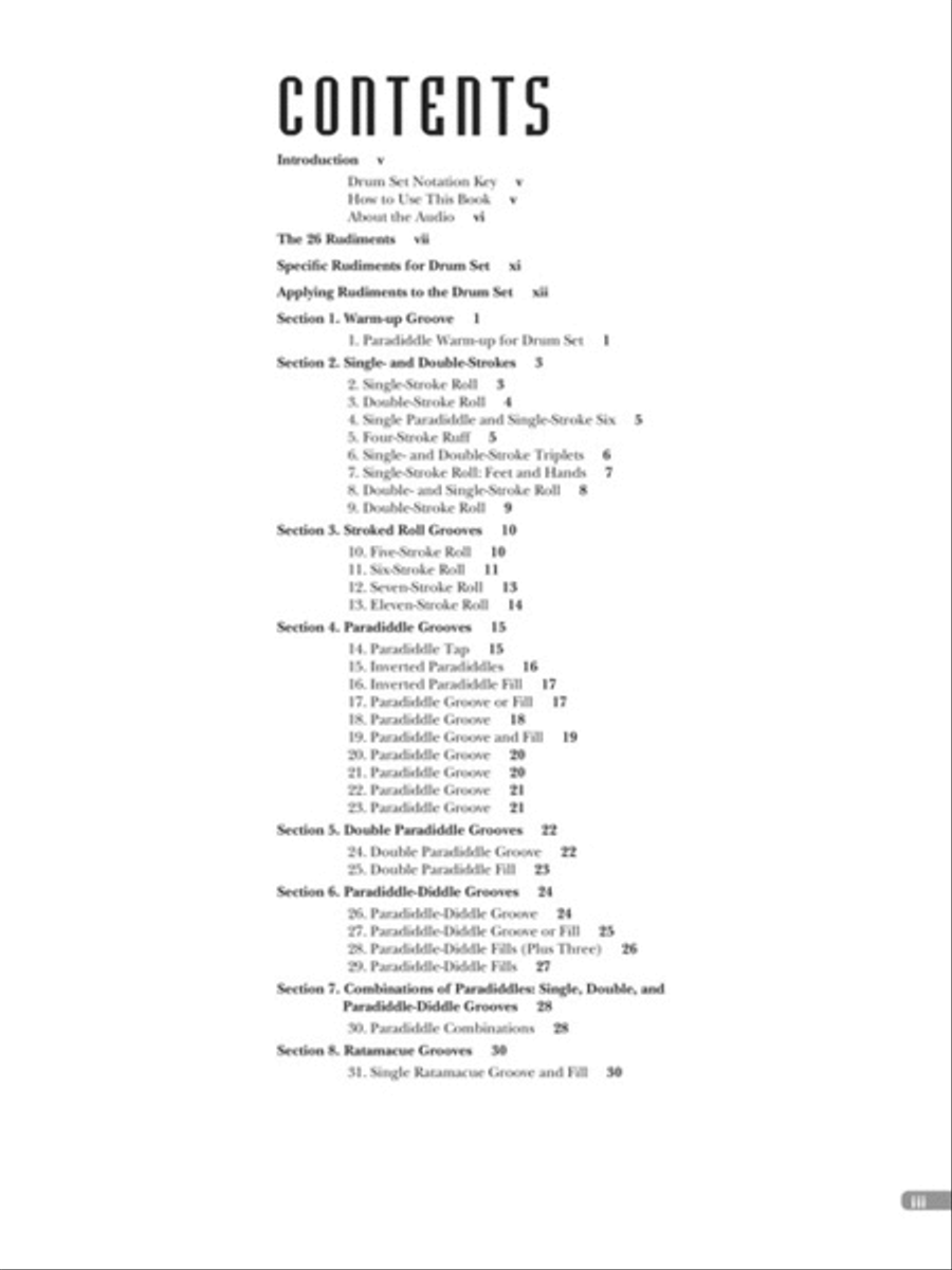 Rudiment Grooves for Drum Set Drum Set scores gallery preview page 2
