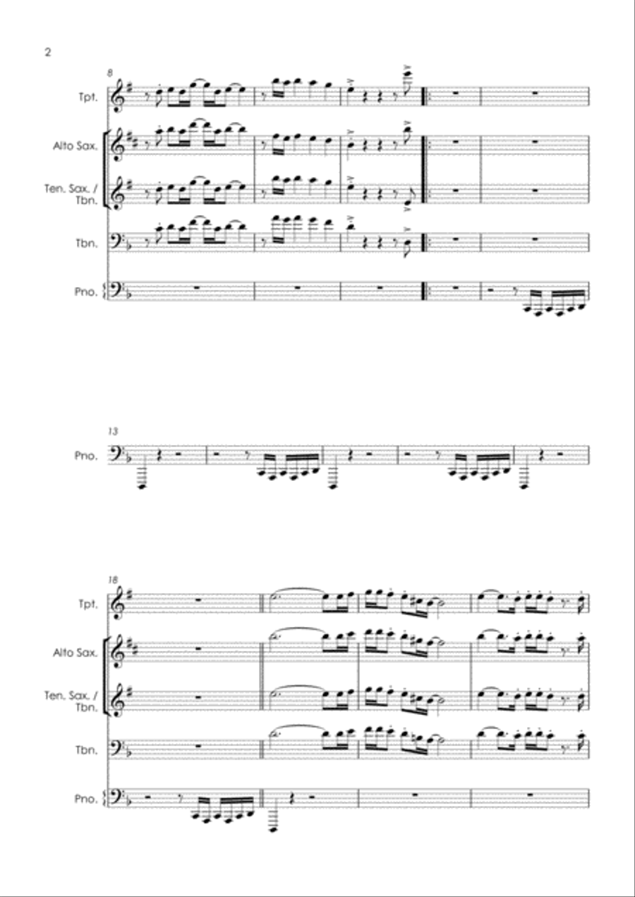 Car Wash Car Wash Tenor Saxophone scores gallery preview page 4